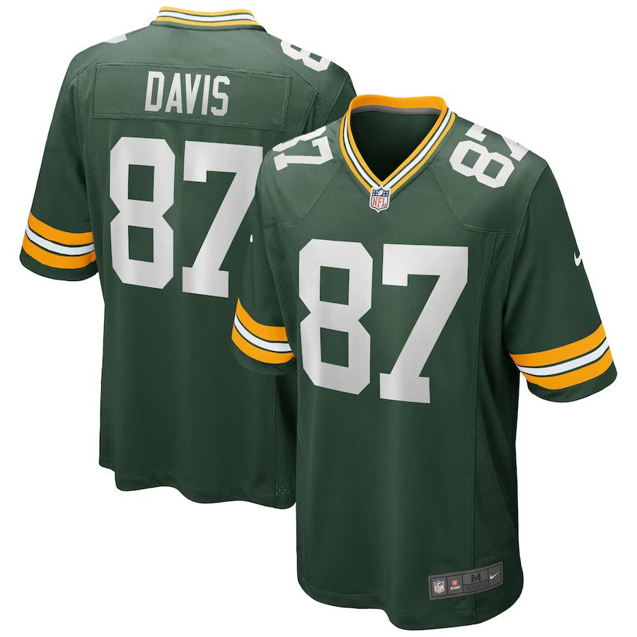 Men Green Bay Packers 87 Willie Davis Nike Green Game Retired Player NFL Jersey